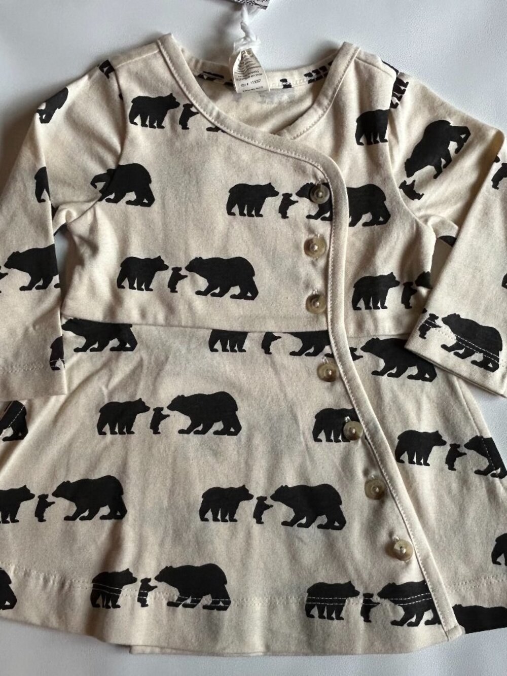 NWT Kate Quinn 3-6M Three Bears Wrap Dress Organic Cotton Fall